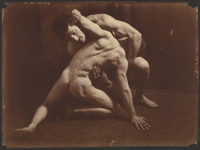 レスラーたち 1885-1905年頃（ゼラチン・シルバー・プリント） 作： Wilhelm Baron von Gloeden
