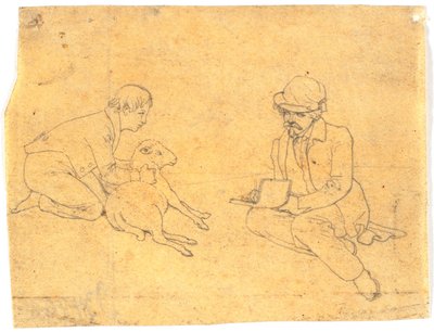 子羊が描かれています 作： Wilhelm Bendz