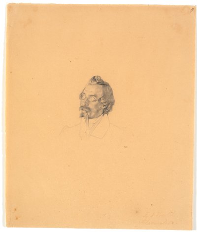 Porträt des Glasmalers Friedrich Vörtel 作： ウィルヘルム・ベンツ