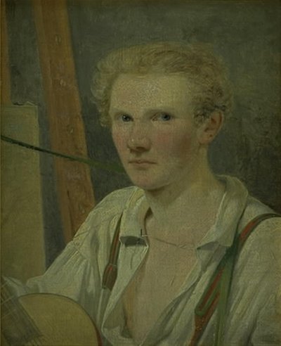 自画像 作： Wilhelm Bendz