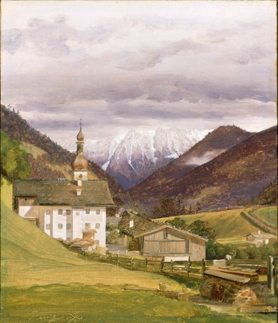 ラムサウの教会（1832年 作： Wilhelm Bendz