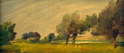 緑の夏の風景-池のそばの柳 作： Wilhelm Busch