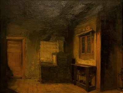 Wiedensahlの牧師館のキッチン 作： Wilhelm Busch