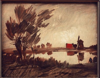 池のそばのミル 作： Wilhelm Busch