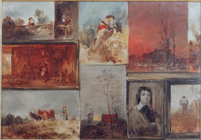 9つの研究の集合図 作： Wilhelm Busch