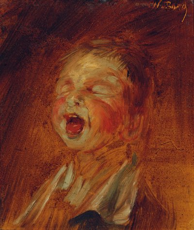 叫ぶ少年 作： Wilhelm Busch