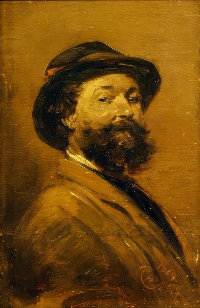 グレーブラウンの自画像 作： Wilhelm Busch