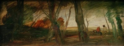 2つの数字で晩秋の風景 作： Wilhelm Busch