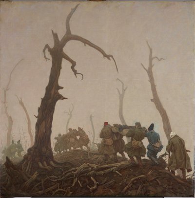 負傷した輸送 作： Wilhelm Dachauer