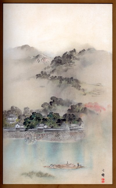 淀川の春の朝、1870年頃1886年。 作： Wilhelm Greve