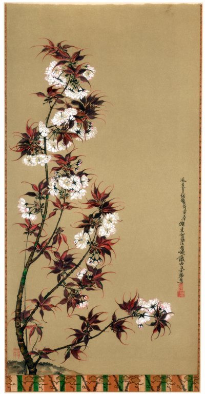 三河の桜、19世紀1886 作： Wilhelm Greve