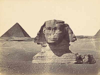 スフィンクスの頭部、1860年頃。 作： Wilhelm Hammerschmidt