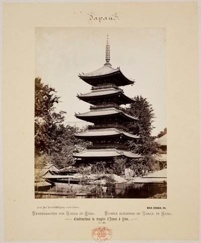江戸浅草の堂塔群 作： Wilhelm J. Burger