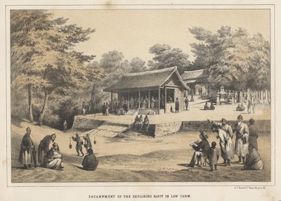 ルーチューの探検隊の陣営、1855年 作： Wilhelm Joseph Heine