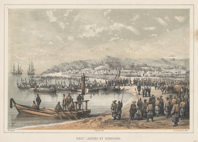 ゴラハマへの最初の着陸、1855 作： Wilhelm Joseph Heine