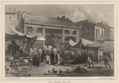フィッシュマーケットカントン、1855 作： Wilhelm Joseph Heine