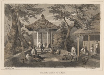 シモダのマリナーズ寺院、1855年 作： Wilhelm Joseph Heine