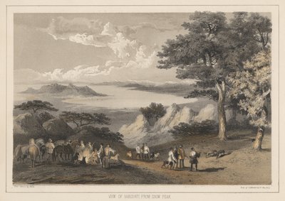 雪のピークからのハコダディの眺め、1855 作： Wilhelm Joseph Heine
