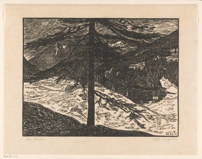 カラマツ (オブジェクトの元のタイトル) 作： Wilhelm Laage (signed by artist)