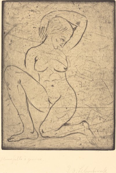 ひざまずく、小さい 作： Wilhelm Lehmbruck