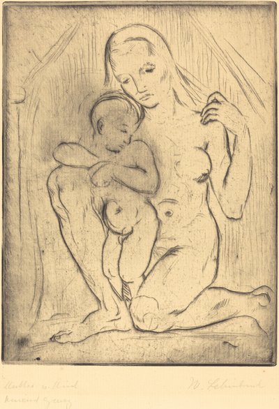 お母さんと子供 作： Wilhelm Lehmbruck