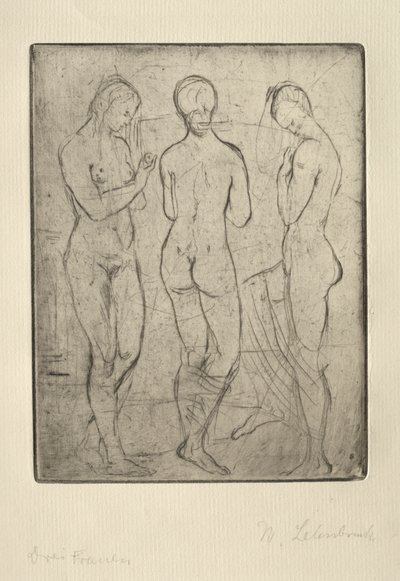 3人の女性 作： Wilhelm Lehmbruck