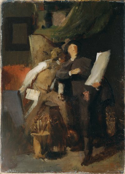 批評家 作： Wilhelm Maria Hubertus Leibl