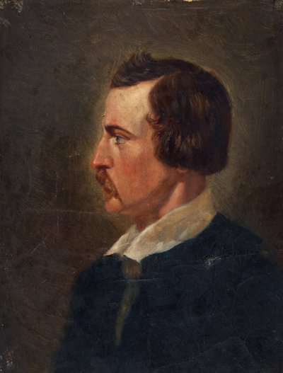 男性の肖像画 作： Wilhelm Lindenschmit der Ältere