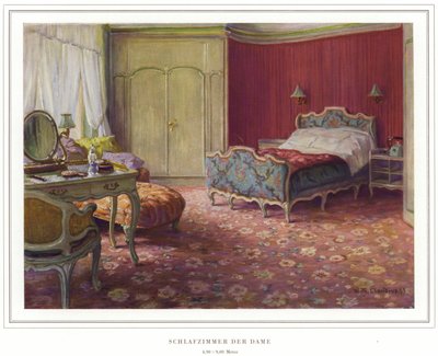 カーペットメーカーHalbmond-Teppichfabrik Von Koch Und Te Kock社のビジネス（カラーリトグラフ 作： Wilhelm Ludwig Heinrich Claudius