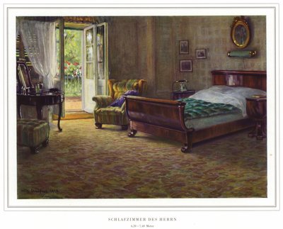 カーペットメーカーHalbmond-Teppichfabrik Von Koch Und Te Kock社のビジネス（カラーリトグラフ 作： Wilhelm Ludwig Heinrich Claudius