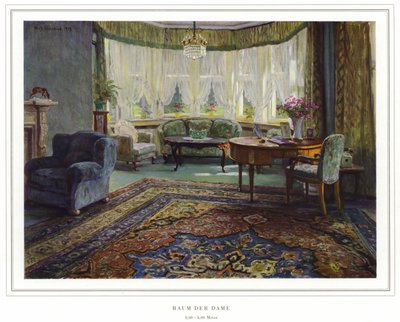 カーペットメーカーHalbmond-Teppichfabrik Von Koch Und Te Kock社のビジネス（カラーリトグラフ 作： Wilhelm Ludwig Heinrich Claudius