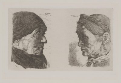 農民のカップル 作： Wilhelm Maria Hubertus Leibl