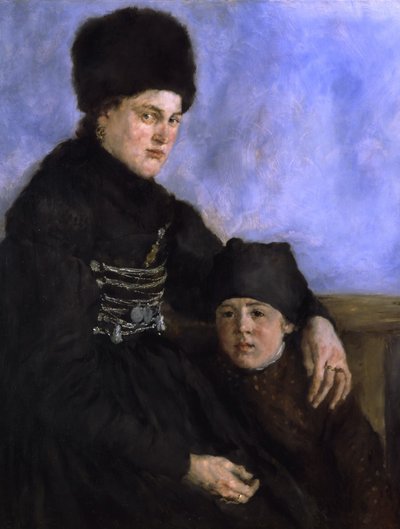 ダッハウの子供を持つ女性、1873-1874 作： Wilhelm Maria Hubertus Leibl