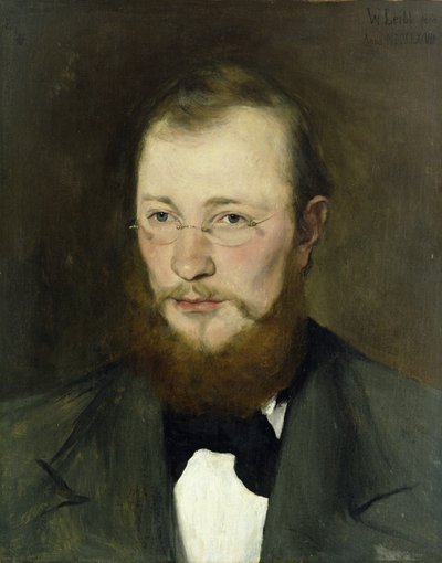 フリードリヒ・ラウエルト、1877（キャンバス上のテンペラ） 作： Wilhelm Maria Hubertus Leibl