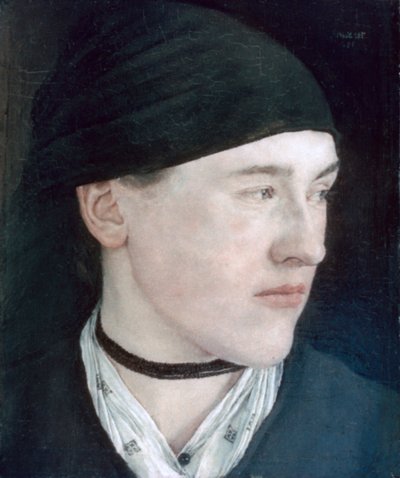 若い女の子の頭、1879 作： Wilhelm Maria Hubertus Leibl