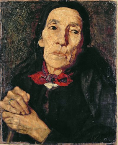 オールドファーマー、1875 作： Wilhelm Maria Hubertus Leibl