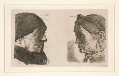 無題 [二頭身習作] 作： Wilhelm Maria Hubertus Leibl