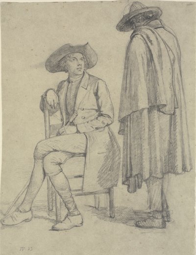 ローマンとの会話でアバテ 作： Wilhelm Marstrand