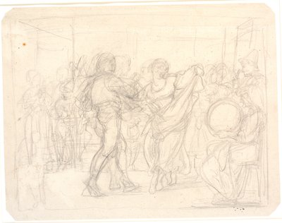 私とオステリで 作： Wilhelm Marstrand