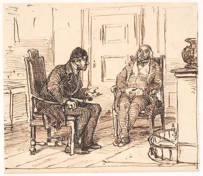 2 つの真実の間の議論 作： Wilhelm Marstrand