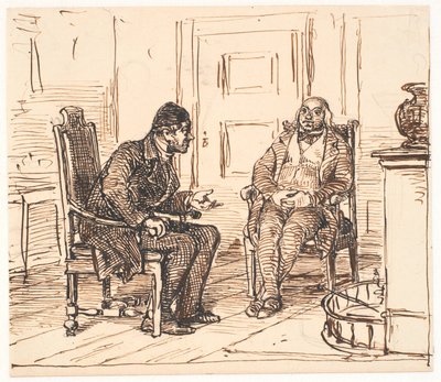 2 つの真実の間の議論 作： Wilhelm Marstrand