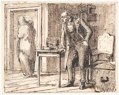 けちと貧しい妻 作： Wilhelm Marstrand