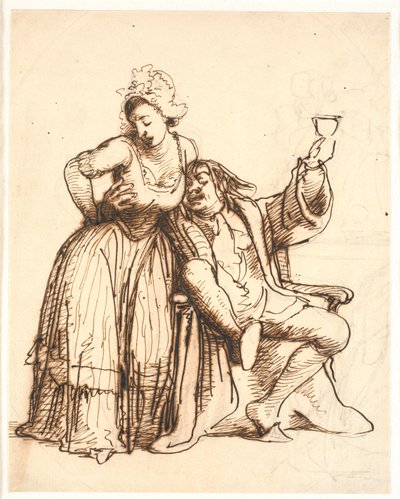 ジェッペと乗務員の妻 作： Wilhelm Marstrand