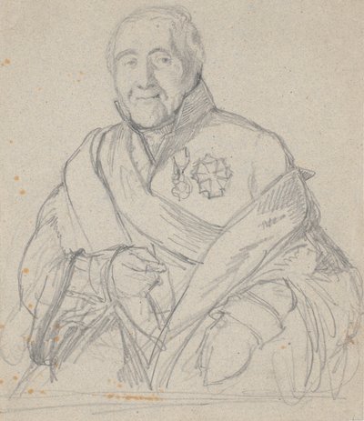 ボルネマン枢密院議員の肖像習作 作： Wilhelm Marstrand