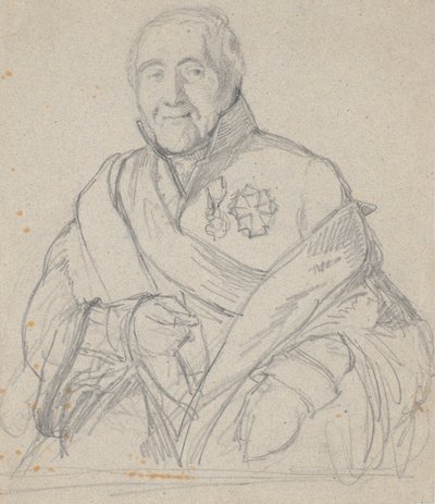 ボルネマン枢密院議員の肖像習作 作： Wilhelm Marstrand