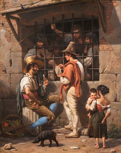 ローマの刑務所の風景 作： Wilhelm Marstrand