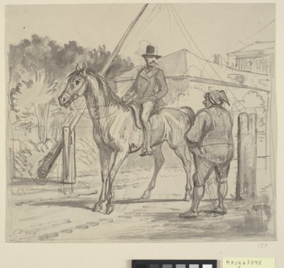 ライダーと料金所 作： Wilhelm Marstrand