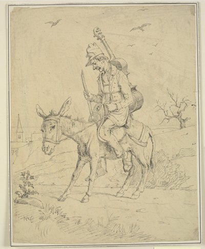 ロバのフィドラー 作： Wilhelm Marstrand