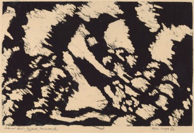 Acker mit Weib (野原の女) 作： Wilhelm Morgner