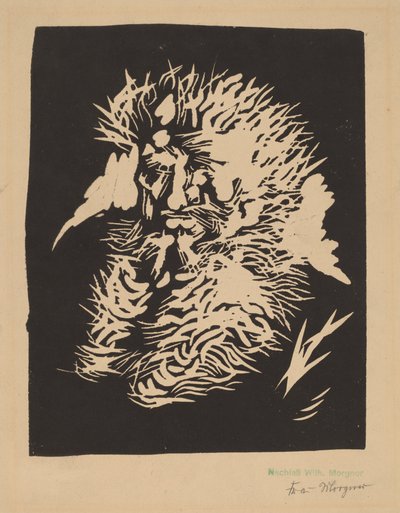 あごひげを生やした男 作： Wilhelm Morgner